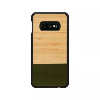 man and wood nutetofonikohver Galaxy S10e bambusmets must