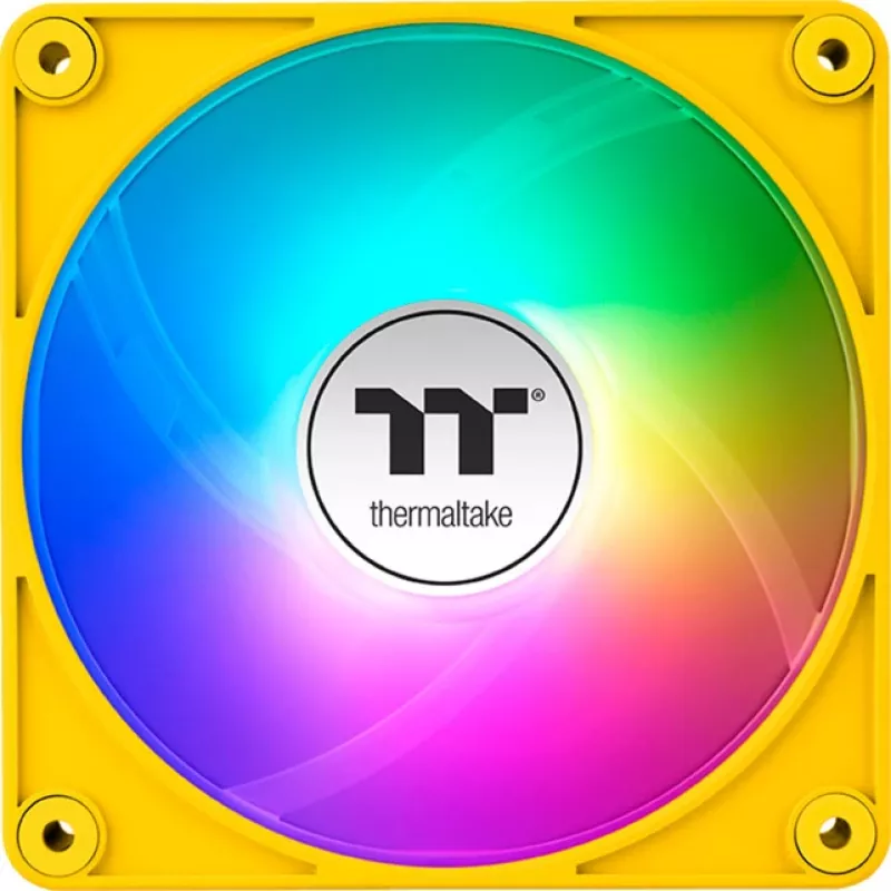 Thermaltake CT120 EX ARGB 120mm kollane 3 tk pakendis korpuse ventilaatorid