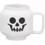 LEGO Kaffeetasse SKELETON, 255 ml, weiß, im Karton aus Keramik, in Form des LEGO Minifiguren-Kopfes, - 1 Stück