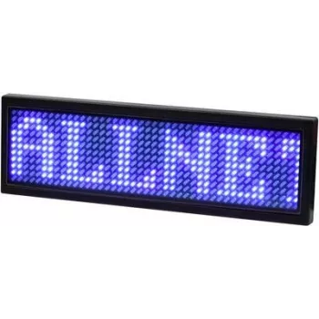 ALLNET elektrooniline programmeeritav nimesilt Serial – sinine