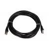 LAN-i patchkaabel Extralink Cat5e FTP 5 m, vask-keerdpaar, RJ-45–RJ-45, must