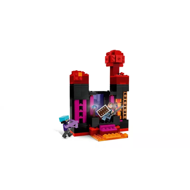 LEGO Minecraft komplekt 21279 The Enderman Tower, 867 detaili, 2 minifiguuri, 450 mm kõrge