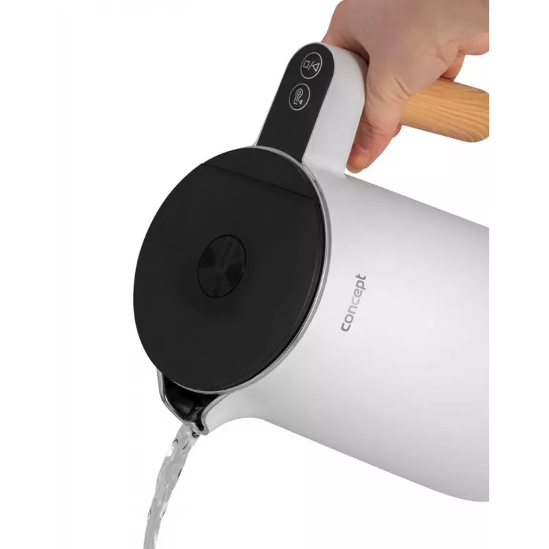 Roostevabast terasest veekeetja valge 1,5 l Salt & Pepper Concept RK3300