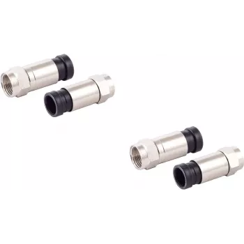 Koaksiaal-F-kompressioonpistikute komplekt ShiverPeaks 85029-A-SET2 7 mm kaablitele, 2 tk