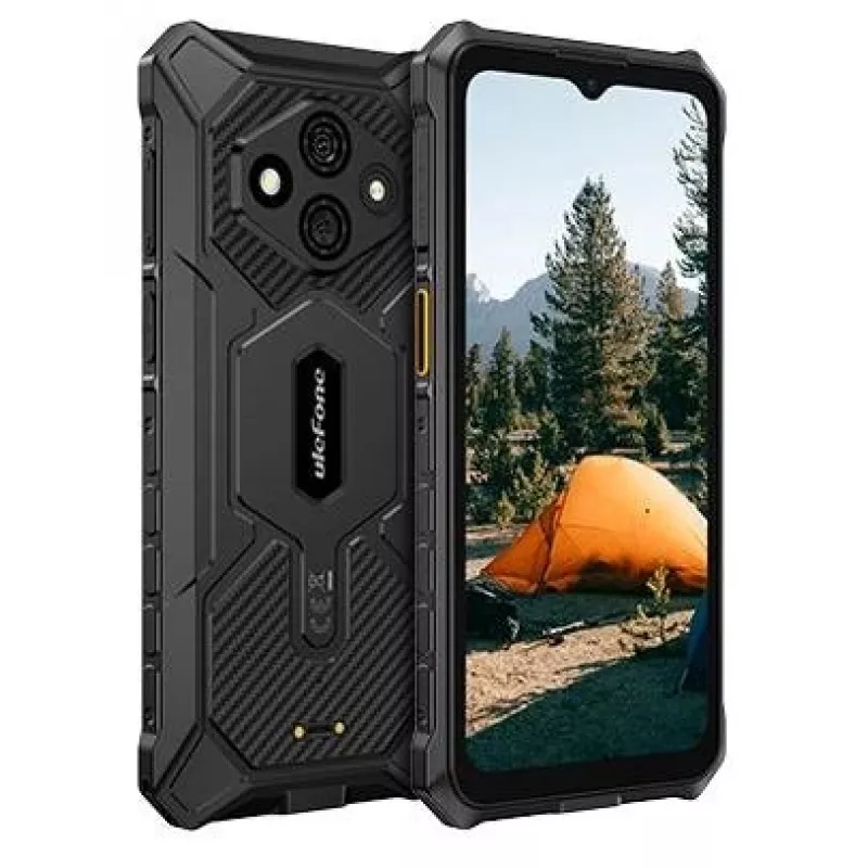 Vastupidav nutitelefon UleFone RugKing 3 Pro — 6.56 tolli (16.7 cm) HD+, Unisoc T7250 1.6 GHz, 8 GB muutmälu, 128 GB, 48 MP topelt, 5700 mAh, Dual SIM, USB-C, must
