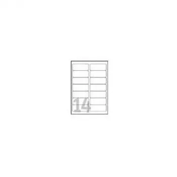 Avery - Polüester - läbipaistev - 99,1 x 38,1 mm 350 etiketti (25 lehte x 14) Etiketid (L7563-25)