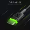 USB-C kaabel roheline Cell KABGCSET02 1,2 m (USB A to USB C, 2,4 A, 480 Mbps) 3 tk koos LED-taustvalgustusega