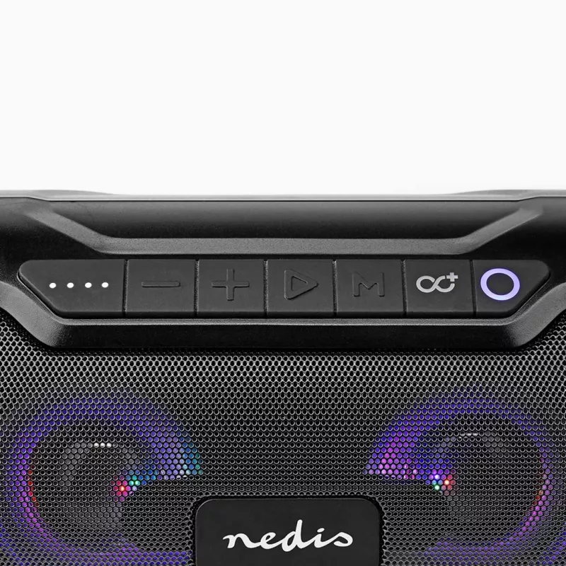 Nedis SPBB310BK kaasaskantav/peokõlar Stereokõlar Must 36 W