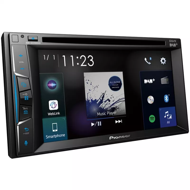 Automeediumipleier Pioneer AVH-A3200DAB Must
