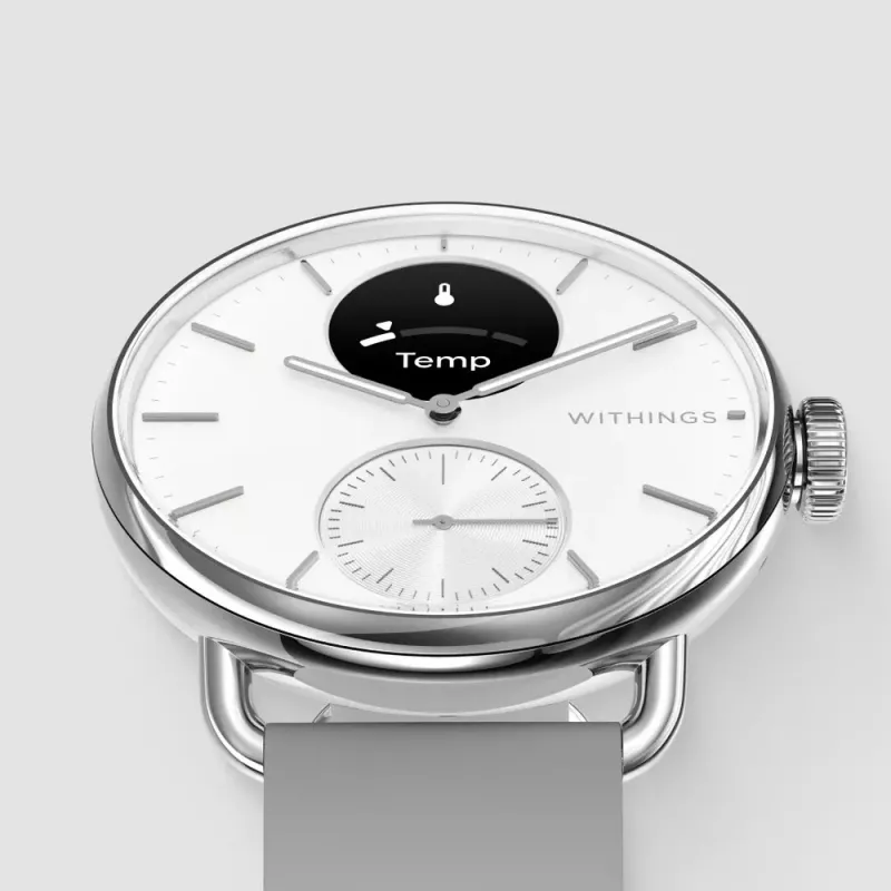 Withings ScanWatch 2 1.6 cm (0.63) OLED 38 mm hübriidne roostevaba teras