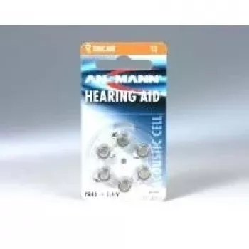 Ühekordne patarei Ansmann Blister 6 X Zinc - Air PR 13