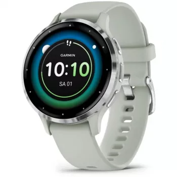 Garmin Venu 3S 3.05 cm (1.2) AMOLED 41 mm Digital 390 x 390 pikslit Puutetundlik ekraan Hall, Hõbedane Wi-Fi GPS (satelliit)