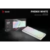 SAVIO PHENIX WHITE juhtmeta mehaaniline klaviatuur, Gateron Red Pro, ABS