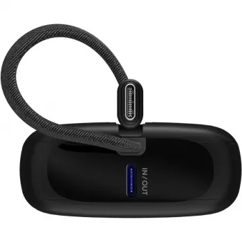 Kaasaskantav akupank Goobay 10 000 mAh sisseehitatud USB-C kaabliga - 20W kompaktne reisija (76251)
