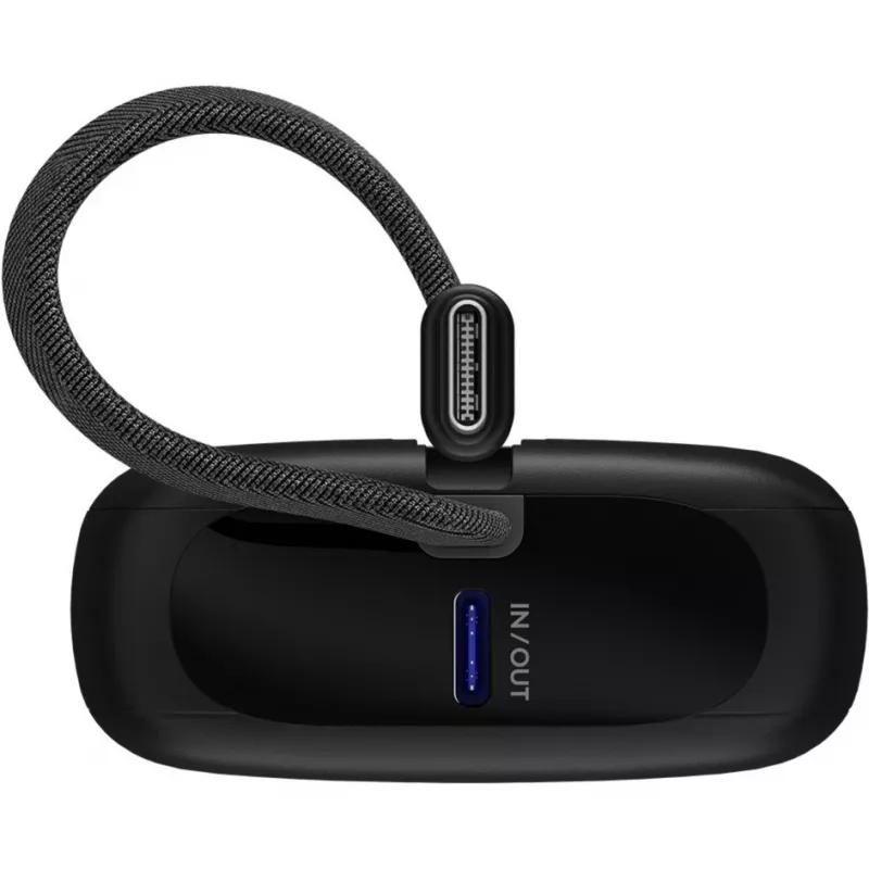 Kaasaskantav akupank Goobay 10 000 mAh sisseehitatud USB-C kaabliga - 20W kompaktne reisija (76251)
