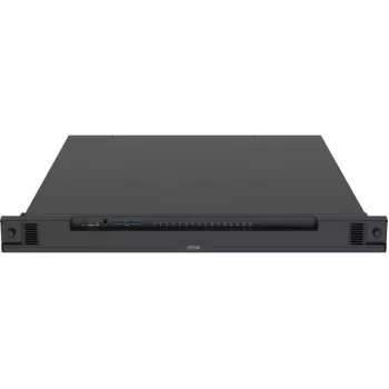 Võrguvideomakk AXIS S2216 Mk II 1U Must — 16 kanalit, kuni 7680×4320, 4 TB HDD (max 16 TB), 256 GB SSD, RAID 0/1/10, FIPS 140-2 L2