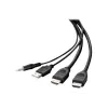 Belkin Secure KVM Combo kaabel - Video- / USB- / Audio-kaabel - TAA-vastav - USB, Mini-Pistik, HDMI (M)