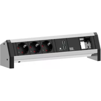 BACHMANN DESK 3x maandatud pistik 1x USB-laadija 1x ABD GST18 (902.0253)