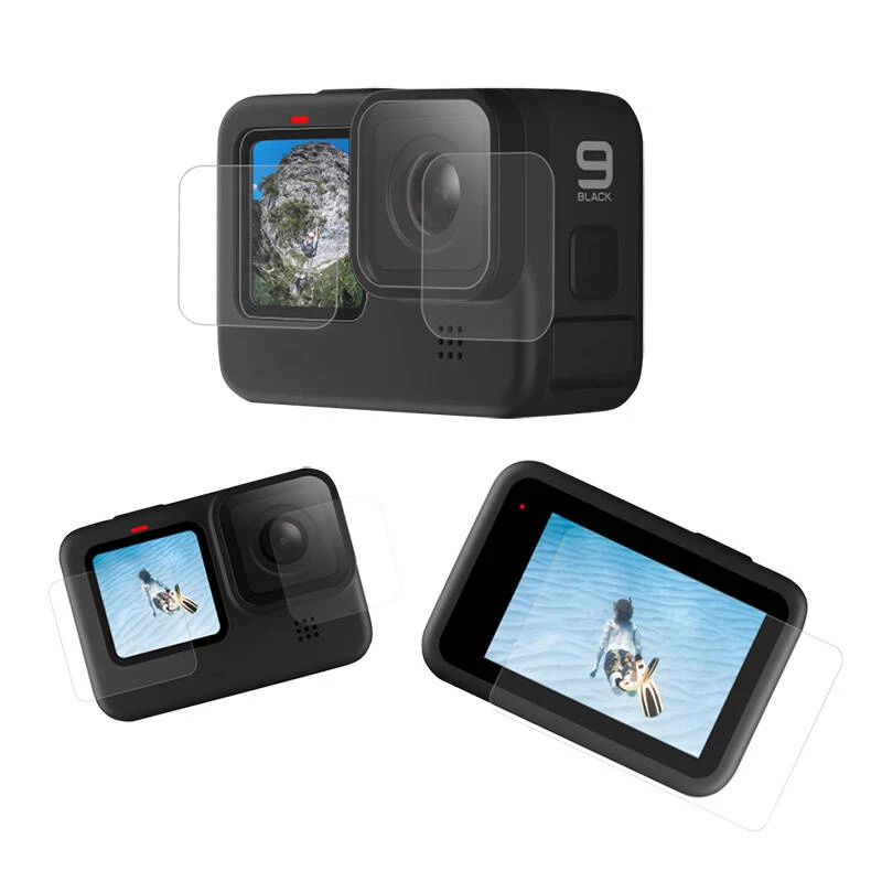 Karastatud klaasist ekraani- ja läätsekaitse Telesin GoPro Hero 9 / Hero 10 (GP-FLM-901)