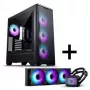 PHANTEKS Eclipse G400A PC-korpus + Glacier M25 Gen2 AiO-vedelikjahutus - must
