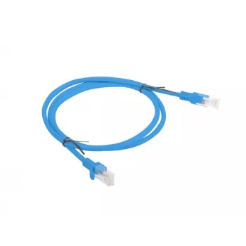 LANBERG võrgukaabel RJ45 Cat6 1 m sinine, U/UTP, CCA keerutatud, AWG24, PCU6-20CC-0100-B