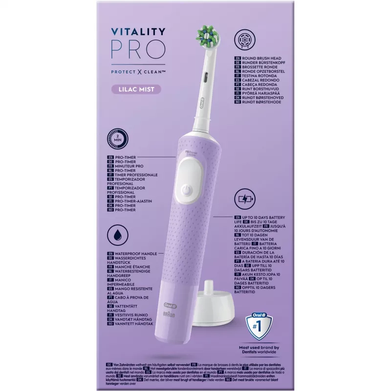 Oral-B Vitality Pro elektriline hambahari, lilla, 1 hari