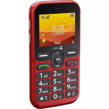 Doro Leva L10 4G, suure nupuga telefon, punane (380571)