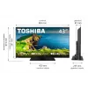 TV LED 43UV3F63DG 43-tolline LED-ekraan 4K eraldusvõime