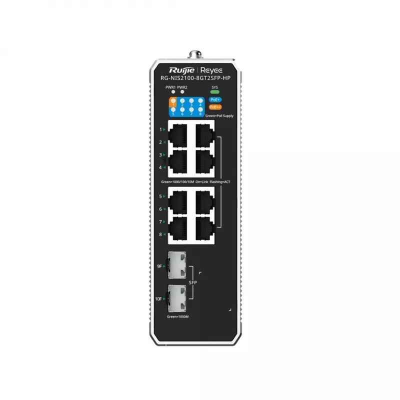Ruijie Networks RG-NIS2100 hallatav L2 Gigabit Ethernet (10/100/1000) Power over Ethernet (PoE) must, roostevaba teras