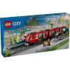 LEGO City linna trammi- ja jaama rollimängu ehituskomplekt lastele mängutrammiga, kingitus poistele ja tüdrukutele alates 7. eluaastast, kes armastavad sõidukeid