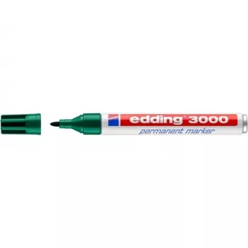 Püsiv marker Edding 3000 roheline 10 tk