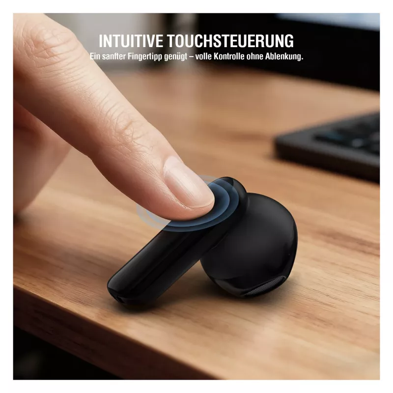 4smarts juhtmeta peakomplektile SkyBuds Air must (541722)