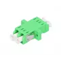 Fiiberoptiline adapter Extralink LC/APC Singlemode Duplex, roheline, LC/APC pistikud