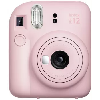 Kiirtrükiga kaamera Fujifilm Instax Mini 12 Roosa — pilt 86×54 mm, film 62×46 mm, fookuskaugus 60 mm