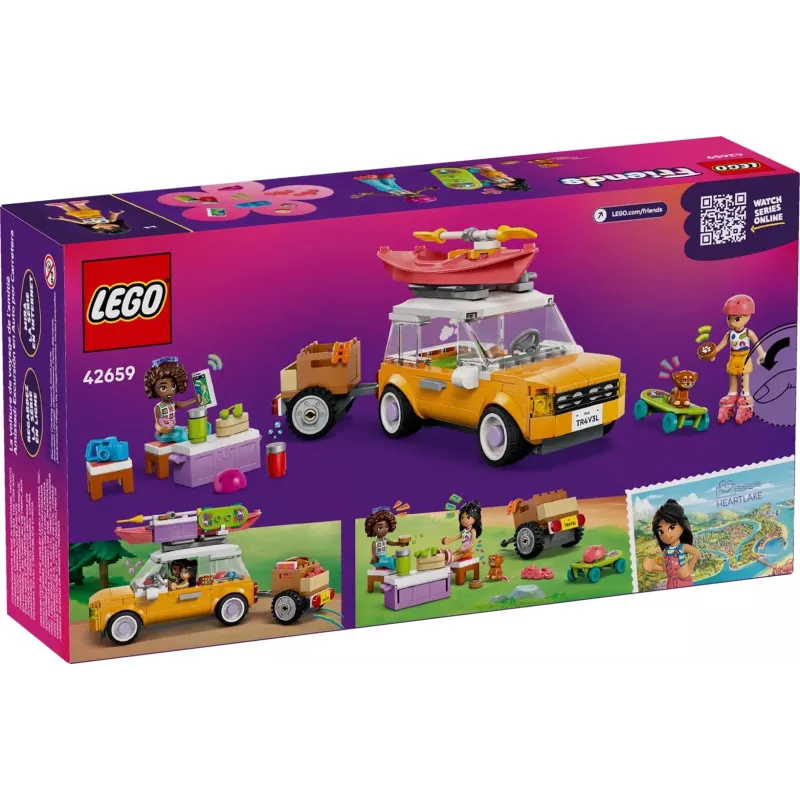 Ehitusmänguasi LEGO Friends mängukomplekt 42659 Adventure Trip with Friends, 220 tk, 2 minifiguuri, vanusele 6+