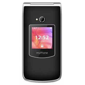 Mobiiltelefon MYPHONE RUMBA 2 — 2,4-tolline TFT, 32 MB muutmälu, 32 MB salvestusruumi, üks SIM-kaart, 0,3 MP kaamera, 800 mAh