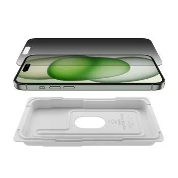 Privaatsusekraani kaitse Belkin OVA168HQ iPhone 16 Plus jaoks, antibakteriaalne, löögikindel