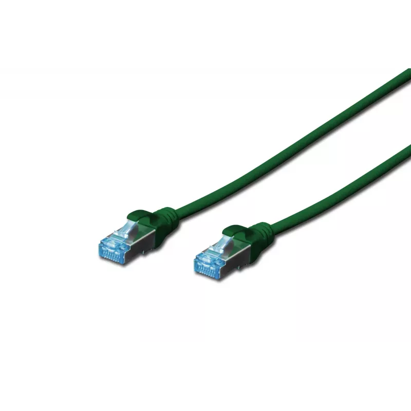 Võrgukaabel Digitus CAT 5e SF/UTP RJ-45 0,5 m roheline