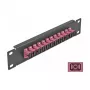 DeLOCK Fiiberoptiline patch-paneel 10 tolli 12 porti SC Simplex Violetne 1U Must