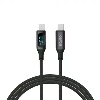 Savio USB-C - USB-C kaabel CL-174 1m must USB 3.2 Gen 1