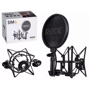 Mikrofon RØDE SM6 — must, kaal 0,682 kg, mõõtmed 210×133×210 mm