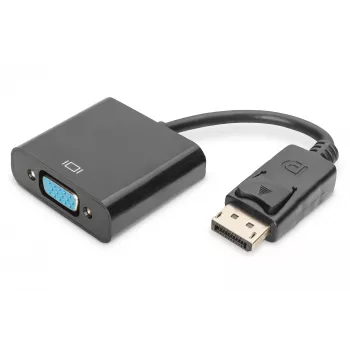 Assmann DisplayPort adapterkaabel. DP - HD15 M/F. 0.15m. lukustusega. DP 1.1 ühilduv. UL. sinine. varjestuseta. 32AWG (AK-340410-001-S)