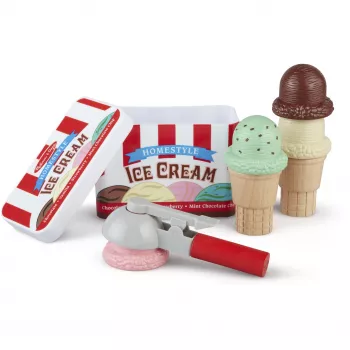 Melissa & Doug Scoop & Stack jäätisekomplekt mängukööki