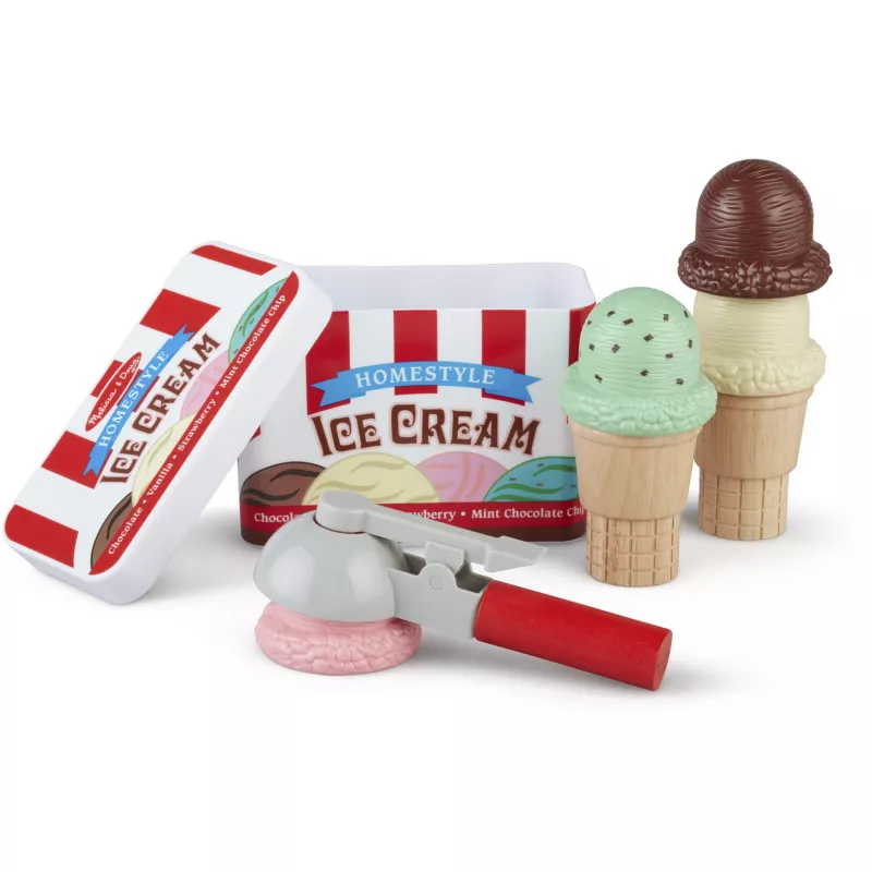 Melissa & Doug Scoop & Stack jäätisekomplekt mängukööki