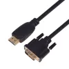 TB HDMI-DVI-kaabel 1,8 M. gold-braided, DVI 24 + 1