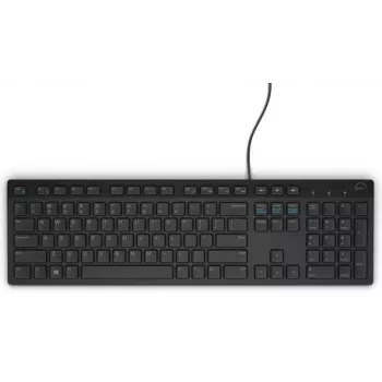 Juhtmega täissuuruses klaviatuur Dell KB216 — QWERTY Põhjamaade paigutusega, must, USB