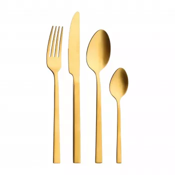 Söögiriistade komplekt DOMINO GOLDEN SOUL D910100007 24-osaline roostevaba teras