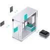 PC-korpus Jonsbo D41 MESH Midi Tower valge