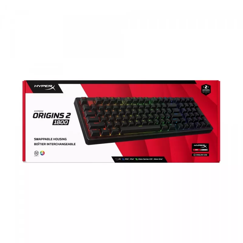 HyperX Origins 2 1800 klaviatuur Must