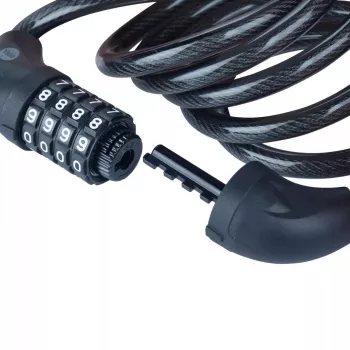 Jalgrattakaabel kombinatsioonlukuga -YCC0/10/180/2 Must